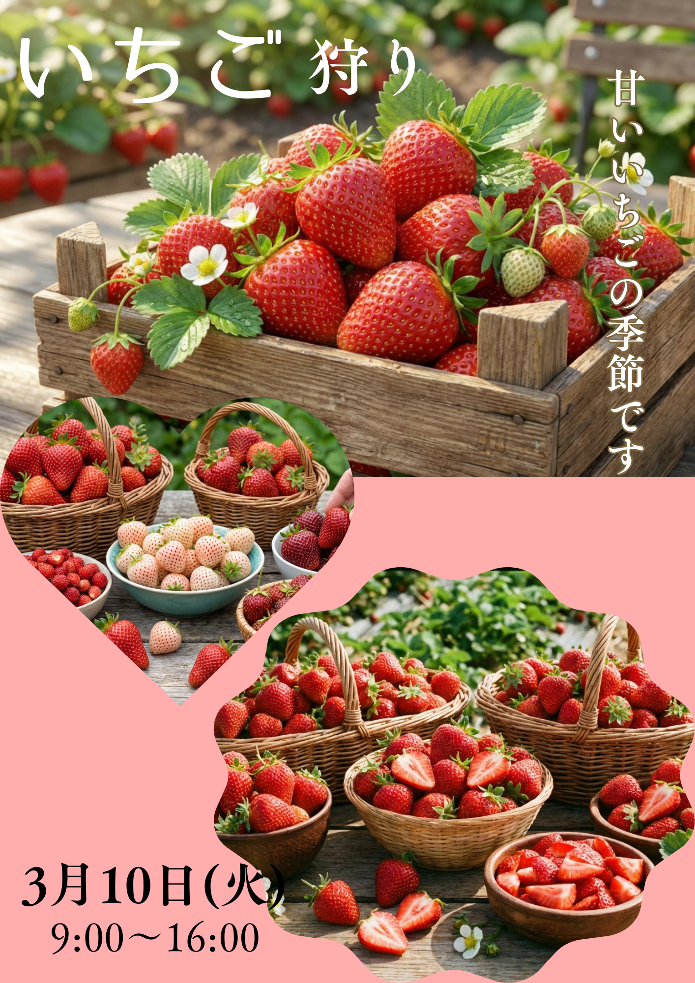いちご狩りチラシ